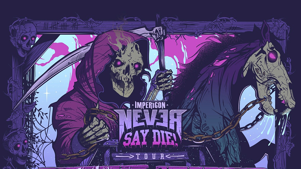 impericon never say die tour 2022 artwork