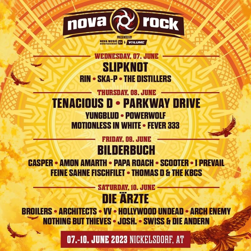 News Nova Rock Festival Die ersten Bands für 2023 stehen