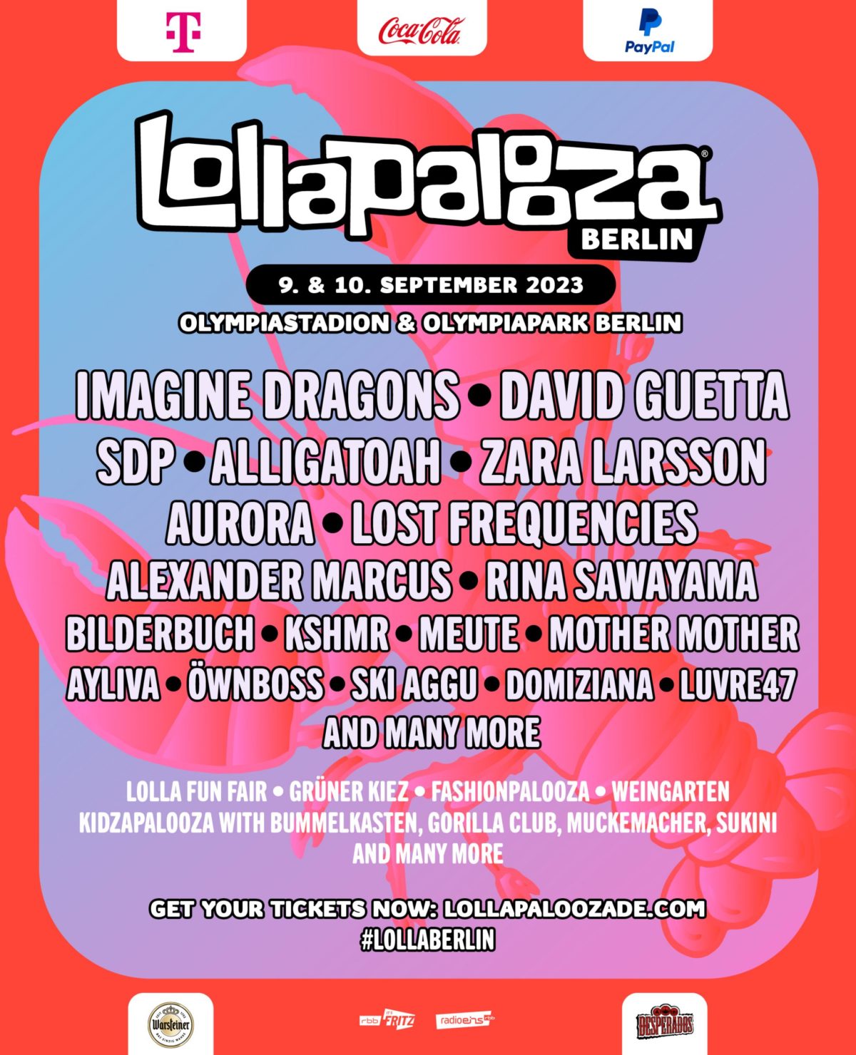 Die ersten Headliner des Lollapalooza 2023 stehen fest!