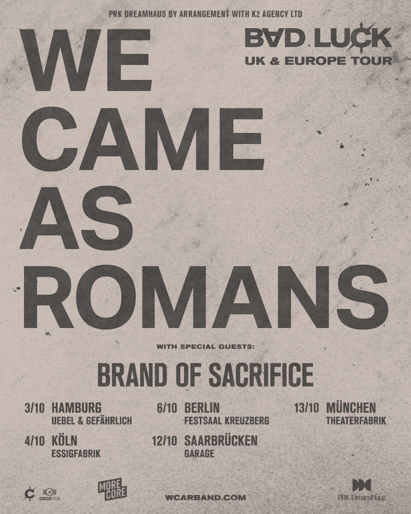 Bad Luck Tour 2025 We Came As Romans