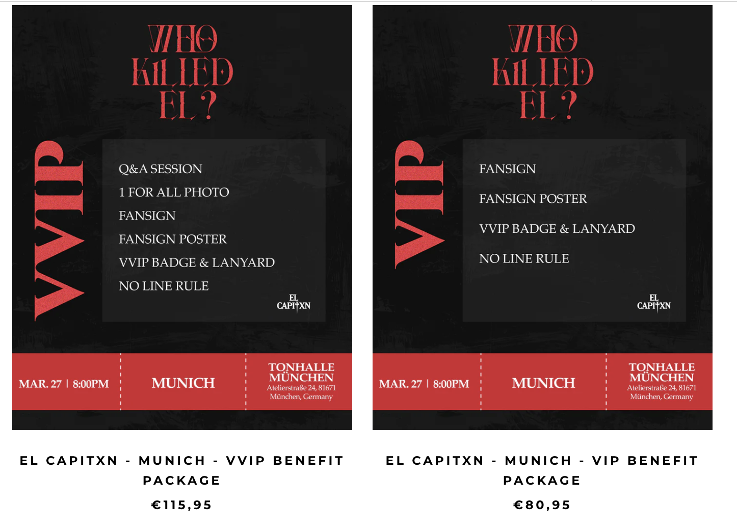 EL CAPITXN - Who killed El? - VIP Informationen München