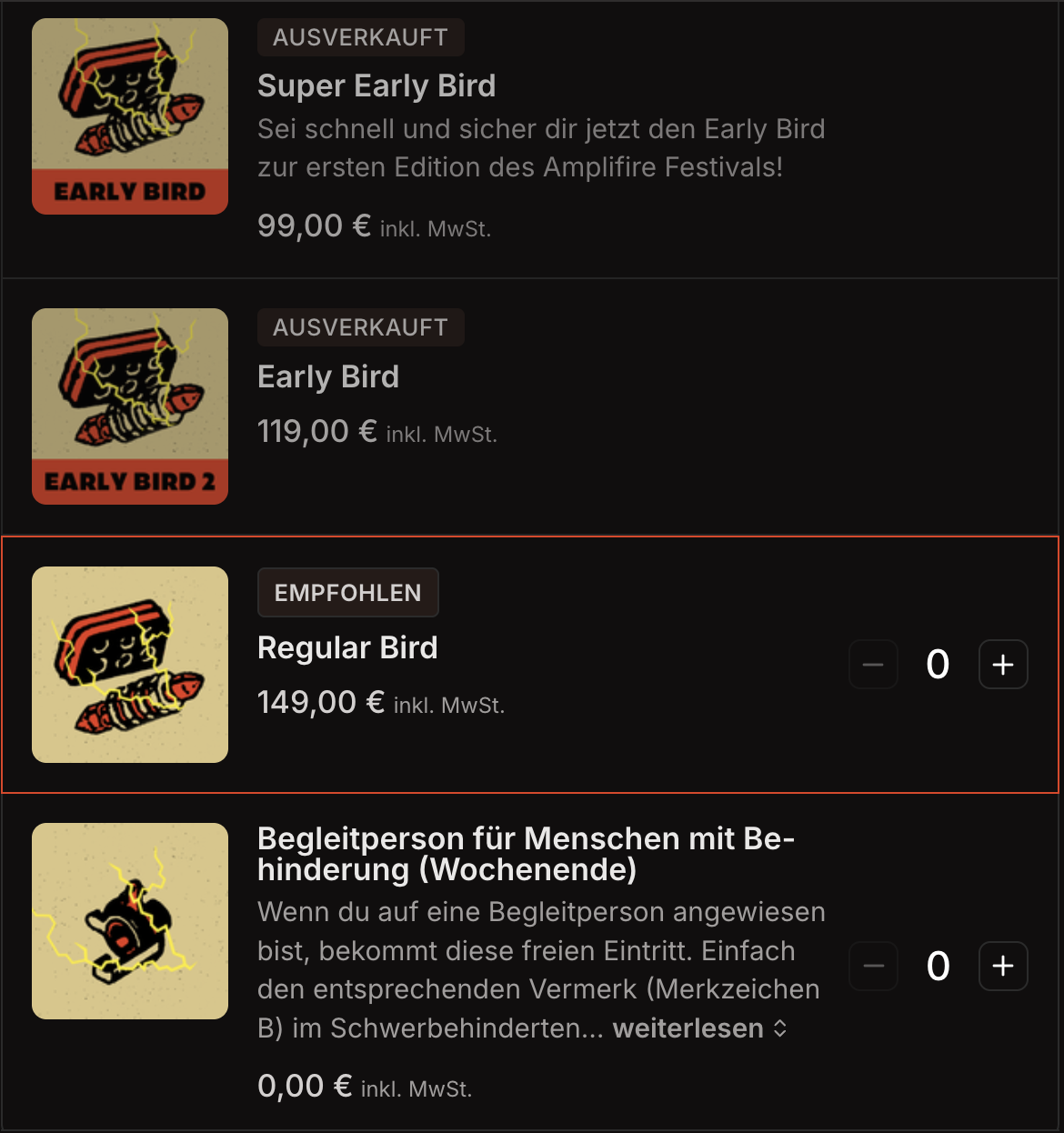 Amplifire Festival 2026 Ticketinformatio 