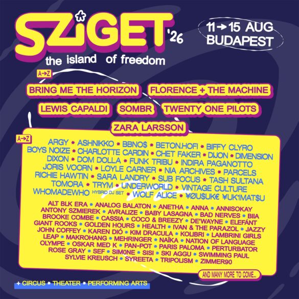 Sziget Festival 2026 zweite Bandwelle