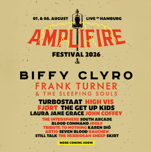 Amplifire Festival 2026 Headliner Biffy Clyro