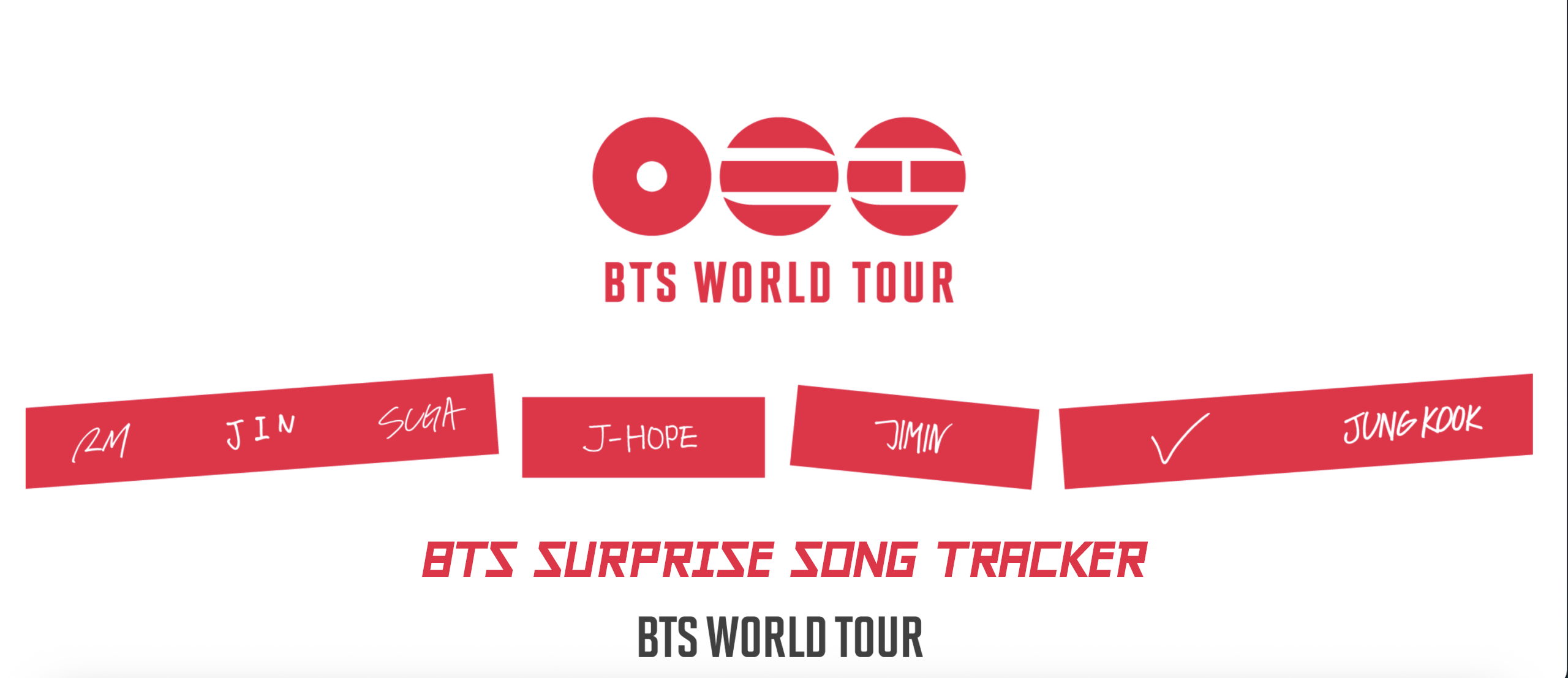 BTS Surprise Song Tracker 2026