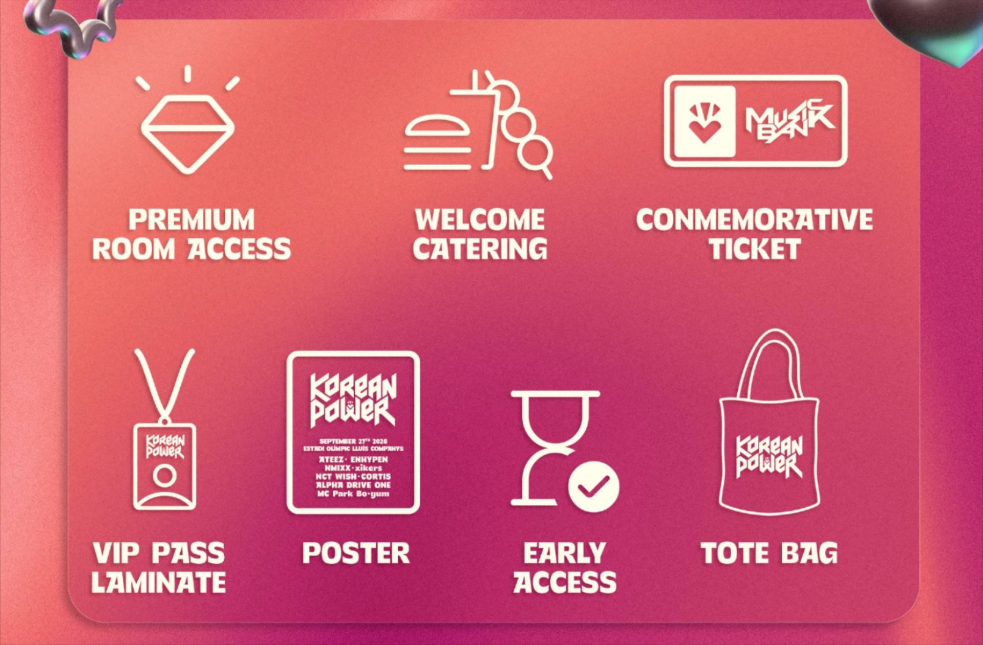 Musik Bank in Barelona 2026 Line Up - Ticket Informationen 