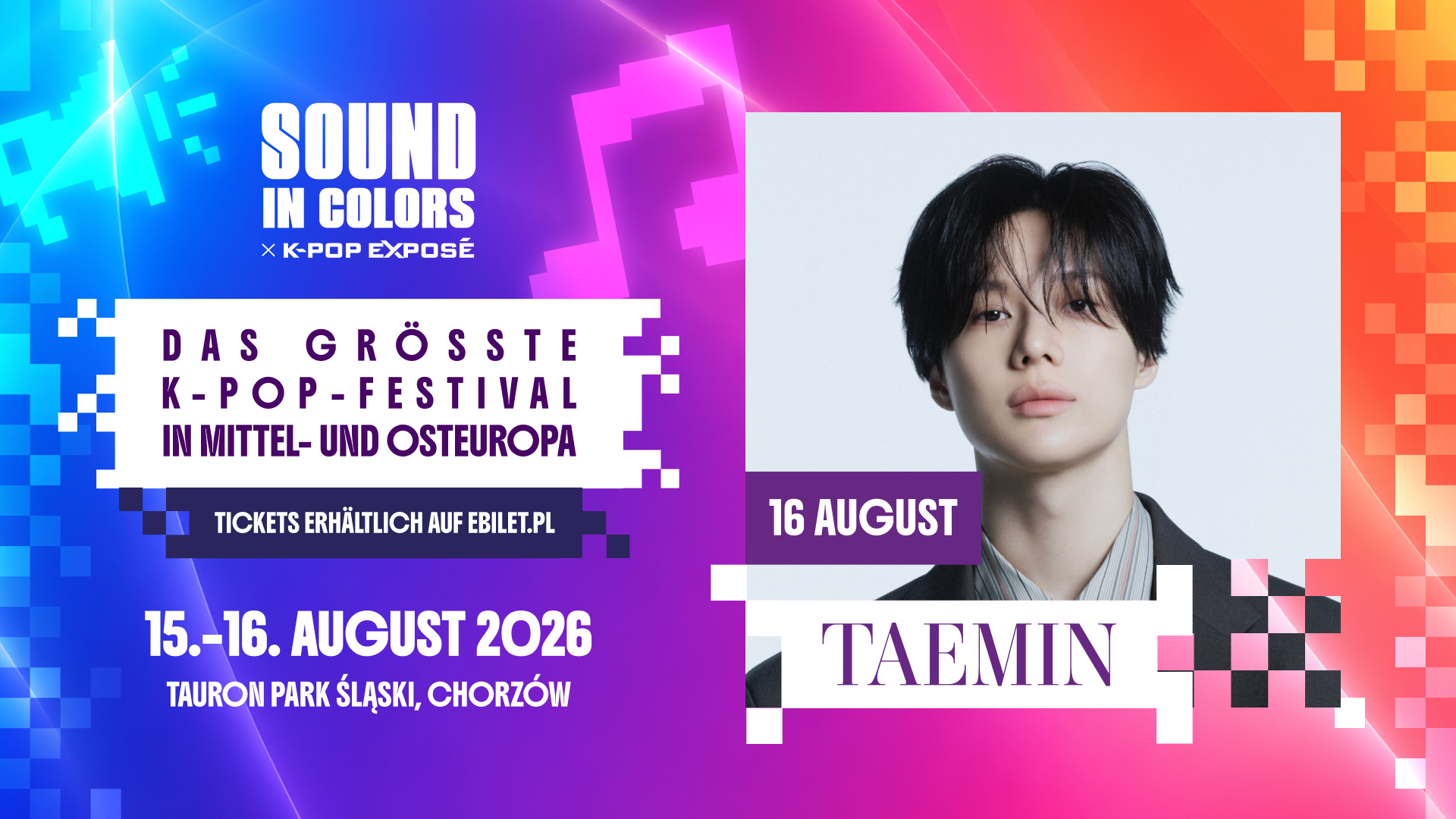 Taemin in Polen beim Sound Of Colors