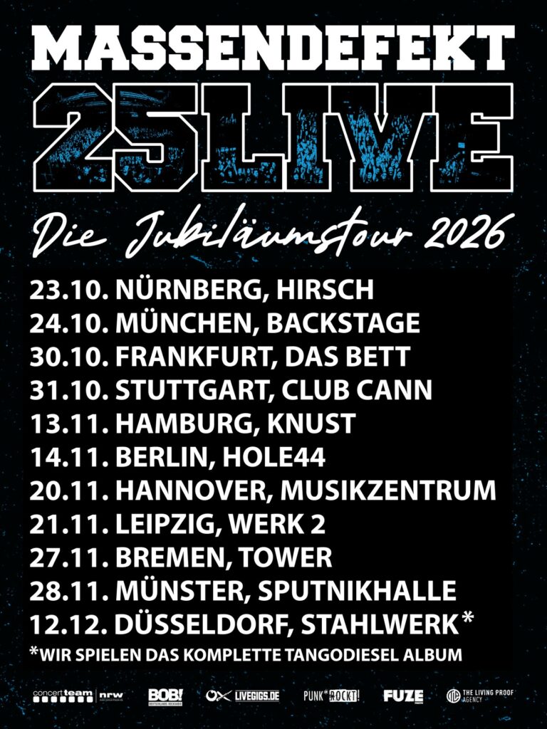Massendefekt - "25 LIVE Tour“ 2026