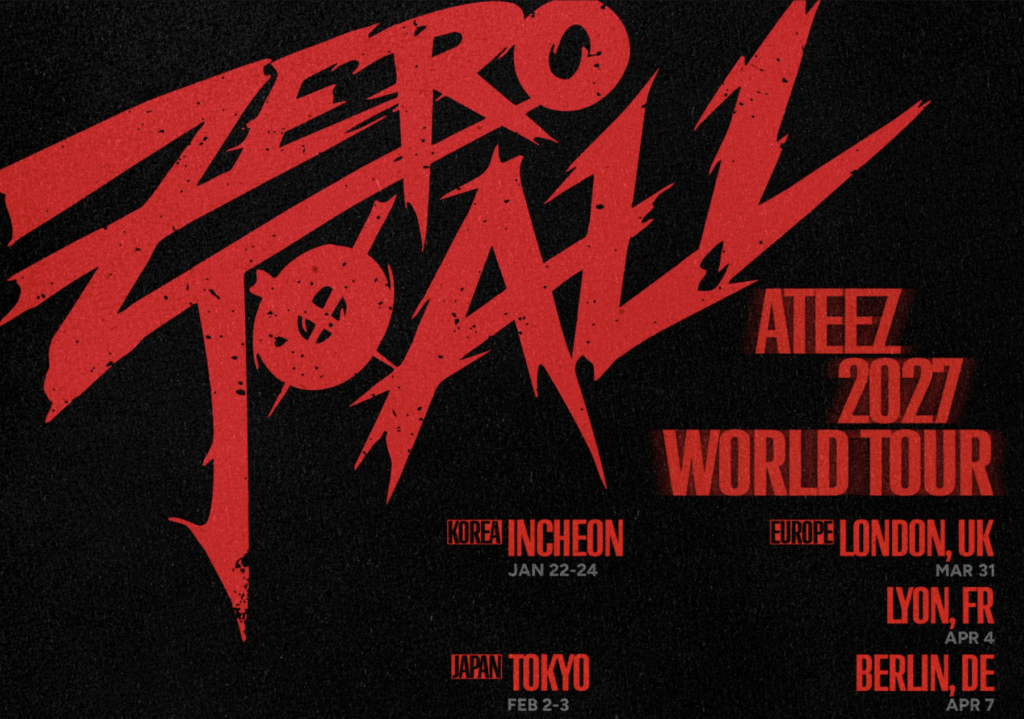 ATEEZ „ZERO TO ALL“ Tour 2027