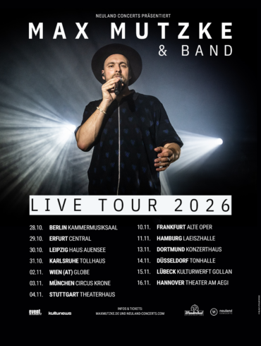 Max Mutzke & Band auf Tour durch Deutschland